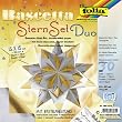 Faltbl�tter Bascetta Stern Duo, silber gold, 15x15