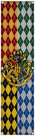 Harry Potter Hogwarts Crests Garden Banners Black Bandana Outdoor/Indoor Flag Double Sided 2x8 Feet