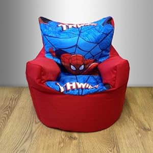 Ready Steady Bed Chaise pouf avec motif central Spiderman Ultimate