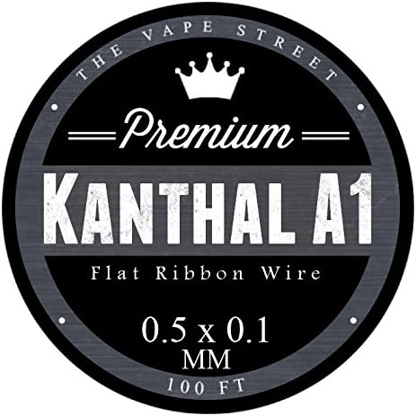 100 FT Kanthal A1 Flat Ribbon Resistance Wire 0.5mm x 0.1mm 8.52 Ohms/Ft - SATISFACTION GUARANTEED OR YOUR MONEY-BACK - Perfect for all of your RDA Mods - BUY WITH CONFIDENCE