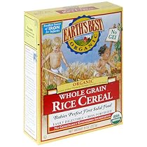 Earth's Best Organic Whole Grain Rice Cereal, 8-Ounce Boxes (Pack of 12)