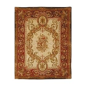 Louis Xvi Area Rug, 7'6x9'6, LT GOLD RED by Home Decorators Collection