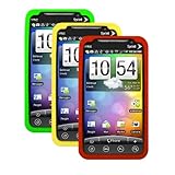 Cbus Wireless Three Silicone Cases / Skins / Covers for HTC Evo 4G - Green, ....