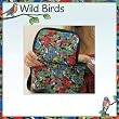WILD BIRDS Lunch Box Cooler Insulated Birdwatcher Bag- NO Lead-Free Lunchbox