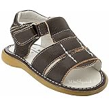 Wee Squeak Baby Toddler Little Boys Brown Open Toe Sandals Shoes 3-12