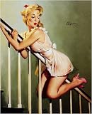 Look Out Below Artist Gil Elvgren Vintage Classic Pin Up Girl Poster Print