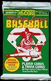 1991 Score Major League Baseball Card Pack - 16 Player Cards & 1 Magic Motion Trivia Card Per Pack. Look for Rookies and Hall of Fame Member Cards.