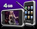 4GB Touch Screen 2.8" TFT Multimedia MP3/MP4 Music Video Player + Accessories