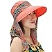 Ladies Summer Beach Cotton Big Brim Foldable Sun Floppy Sunblock Hat Hats Visor