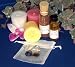 Our beautiful Meditation set for Archangel Gabriel contains everything you need for your meditation, prayer, spells and invocation of this powerful Archangel. This set includes the following: our three candle Archangel Gabriel set (hand-poured candles in white, yellow and pink), a half size vial of our Archangel Gabriel incense (5 DRAM), a half size bottle of our Archangel Gabriel Oil (2 DRAM) and one beautiful set of Archangel Gabriel stones (which includes moonstone, sodalite, clear quartz and picasso jasper). This wonderful kit also has in-depth information about the Archangel, how to invoke him and contact him for help and guidance and a sample meditation and prayer that you can use to bring his energies into your life. Everything you need to contact him many times over you will find in this kit! A must have for anyone working with Angelic Energies!