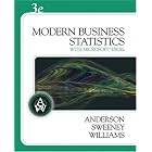 Modern Business Statistics (with Student CD-ROM) by David R. Anderson, Dennis J. Sweeney, and Thomas A. Williams