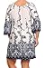 ColorMC Women's Plus Size Mandala print Bell Sleeve Convertible Neck Knit Dress