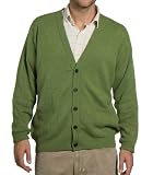Mens Lambswool V Neck Cardigan