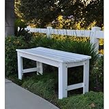 48 Garden Bench in White