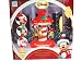 Gemmy Airblown Inflatable Mickey, Minnie and Santa with Color Lights Animated Carousel