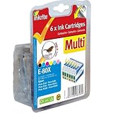 Inkrite Ink 6 Col Pack for Epson R265 R360 RX560 - T080740 (Robin)