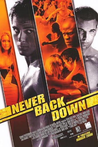 Never Back Down Movie Poster Double Sided Original 27x40