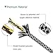 Aupek Reflective Round Short Shoelaces Black 45 inch for adults men