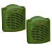 2 ELECTRIC THERMOSTATIC GREENHOUSE CONSERVATORY HEATERS