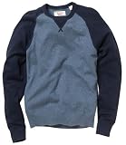 Original Penguin Mens Raglan Cotton Cashmere Jumper Nordic Blue