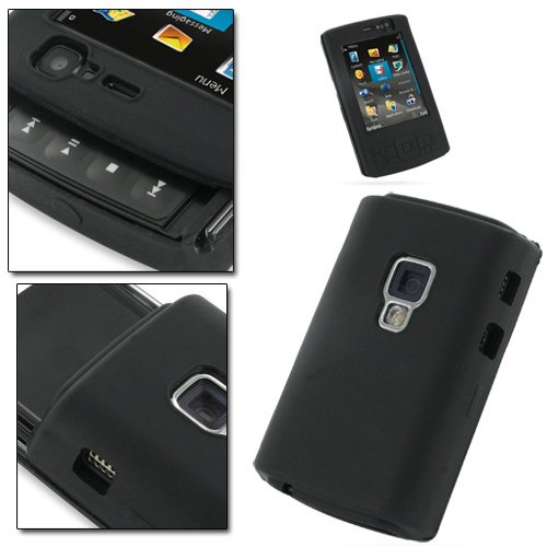 Etui silicone noir nokia N95 8GO