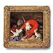 Kittens - Gold Frame Magnet with pop-out easel (2-3/4" x 2-1/2")