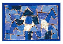 Blaue Nacht - Blue Night - Art Print (Artist: Paul Klee) (Size: 32" x 24")