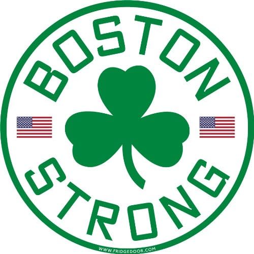 Boston Strong Basketball Jersey Style Car Magnet