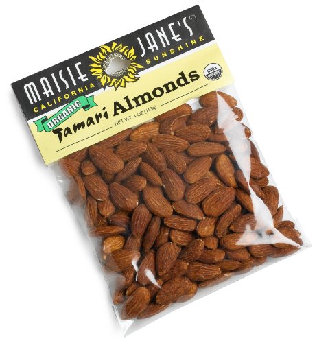 Maisie Jane's Organic Tamari Almonds, 4-Ounce Packages (Pack of 4) by Maisie Jane's