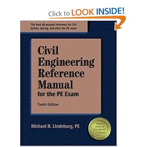 Civil Engineering Reference Manual for the PE Exam, 10th Edition by Michael R. Lindeburg