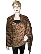 Mexican Red Jamawar Pashmina Shawl Wrap Throw Reversible Womens Stole
