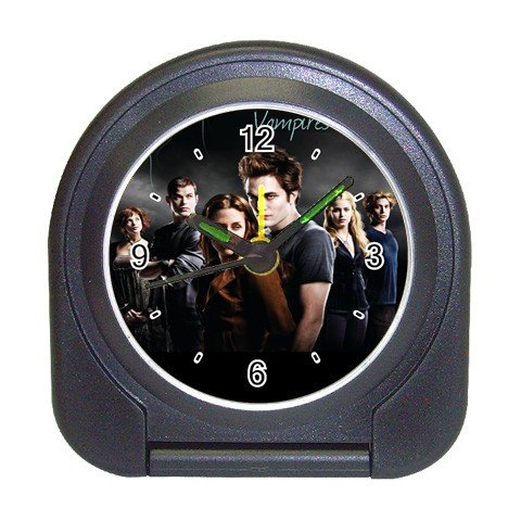 New Custom Black Travel Alarm Clock Twilight Edward Bella Cullen New Moon