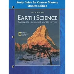 Glencoe Earth Science: Geology the Environment and the Universe Study Guide for Content Mastery Student Edition