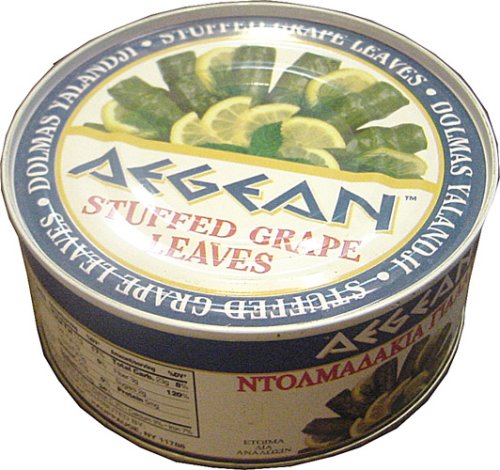 Aegean Stuffed Grape Leaves (dolmadakia) 10 oz (280 gram) easy open can