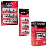Dictation Microcassettes, 60 Minutes (30 x 2), 6/Pack SON21112
