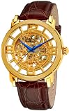 Stuhrling Original Men's 165B.3335K31 Classic Winchester Grand Automatic Skeleton Gold Tone Watch