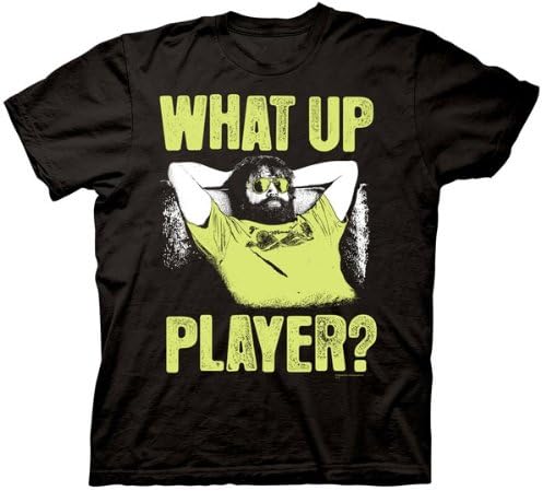The Hangover Part III Men's What Up Player T-Shirt, Black, Large