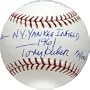 Clete Boyer, Tony Kubek, Bobby Richardson & Moose Skowron Autographed Baseball