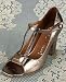 Jeffrey Campbell Mai Pewter Double T-Strap Heel
