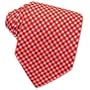 Forzieri Red Mini Squares Woven Silk Tie