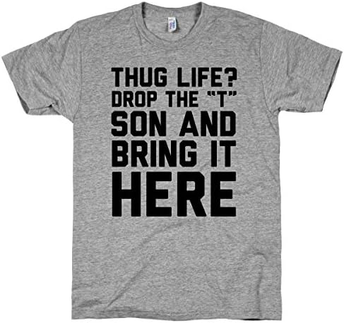 HUMAN Hug Life Athletic Grey Large T-Shirt