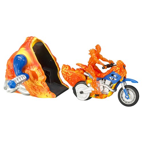 Childrens Toyshop  Toys : Fantastic 4 Human Torch Blazing Stunt Bike