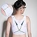 JARAZIN Women Lesbian Transgender Tomboy FTM Breathable Compression Hook Chest Binder Tank Top (L,White