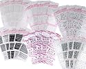Bundle Monster 3D Nail Art Stickers Decals - 90 Variety Packs - French Nail Tips, Full Color, Glow in the Dark Design Set