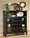 Hillsdale Wilshire Rubbed Black Bakers Cabinet 4509-854