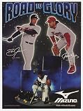 1994 David Justice John Kruk Photo Mizuno Baseball Print Ad (24253)