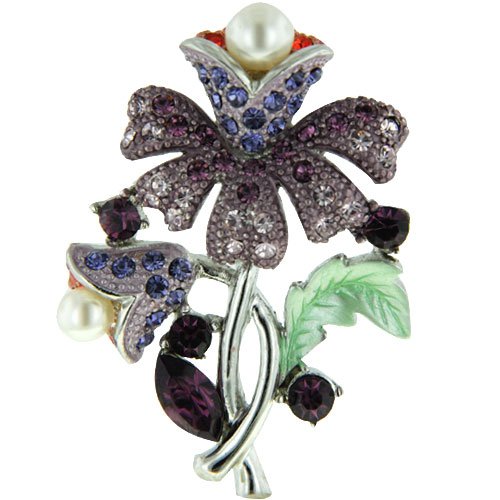 Childrens Toyshop  Jewelry : Purple Flower Pin Brooch