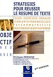 Strat�gies pour r�ussir le resum� de texte
