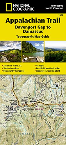 Appalachian Trail, Davenport Gap to Damascus [North Carolina, Tennessee] (National Geographic Trails Illustrated Map)