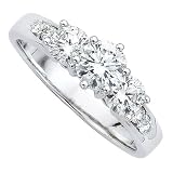 14K White Gold 1 1/5 ct. Diamond Engagement Ring